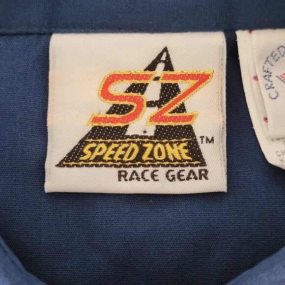 Jeff Gordan Speed Zone Race Gear Shirt Men XL Red Blue VTG EUC - Picture 8 of 10